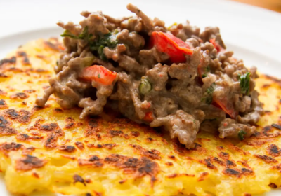 Картофени палачинки с кайма